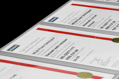 Certificados de pruebas tipo